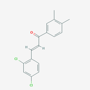 (2E)-3-(2,4-Dichlorophenyl)-1-(3,4-dimethylphenyl)prop-2-en-1-one