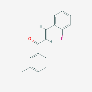 (2E)-1-(3,4-Dimethylphenyl)-3-(2-fluorophenyl)prop-2-en-1-one