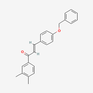(2E)-3-[4-(Benzyloxy)phenyl]-1-(3,4-dimethylphenyl)prop-2-en-1-one