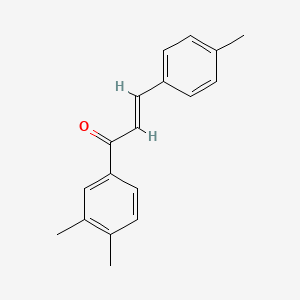 (2E)-1-(3,4-Dimethylphenyl)-3-(4-methylphenyl)prop-2-en-1-one
