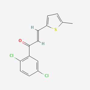 (2E)-1-(2,5-Dichlorophenyl)-3-(5-methylthiophen-2-yl)prop-2-en-1-one
