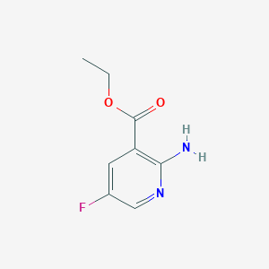 molecular formula C8H9FN2O2 B6355254 2-氨基-5-氟烟酸乙酯，95% CAS No. 1806511-07-8