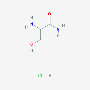 2-Amino-3-hydroxypropanamide hydrochloride