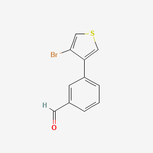 molecular formula C11H7BrOS B6355293 3-(4-Bromothiophen-3-yl)benzaldehyde CAS No. 1501247-69-3