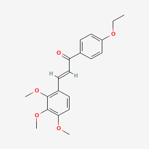 molecular formula C20H22O5 B6355296 (2E)-1-(4-Ethoxyphenyl)-3-(2,3,4-trimethoxyphenyl)prop-2-en-1-one CAS No. 1287403-59-1
