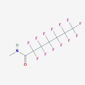 molecular formula C8H4F13NO B6355300 2,2,3,3,4,4,5,5,6,6,7,7,7-tridecafluoro-N-methylheptanamide CAS No. 89932-74-1