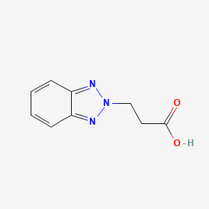 molecular formula C9H9N3O2 B6355354 3-(2H-Benzo[d][1,2,3]triazol-2-yl)propanoic acid CAS No. 16583-99-6
