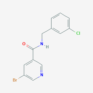 molecular formula C13H10BrClN2O B6355361 5-Bromo-N-(3-chloro-benzyl)-nicotinamide CAS No. 1003650-91-6