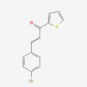 molecular formula C13H9BrOS B6355378 3-(4-Bromophenyl)-1-(thiophen-2-YL)prop-2-EN-1-one CAS No. 42292-00-2