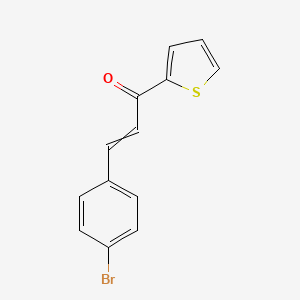 molecular formula C13H9BrOS B6355378 (2E)-3-(4-Bromophenyl)-1-(thiophen-2-yl)prop-2-en-1-one CAS No. 42292-00-2