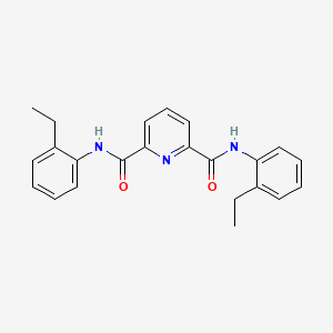 molecular formula C23H23N3O2 B6355387 Pyridine-2,6-bis-(N-2-ethylphenyl)-carboxamide CAS No. 547748-89-0