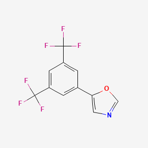 molecular formula C11H5F6NO B6355417 5-(3,5-Bis(trifluoromethyl)phenyl)oxazole CAS No. 2364584-77-8
