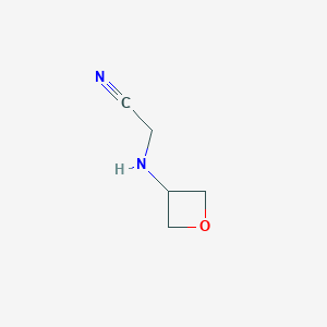 molecular formula C5H8N2O B6355418 2-(Oxetan-3-ylamino)acetonitrile CAS No. 1506674-77-6