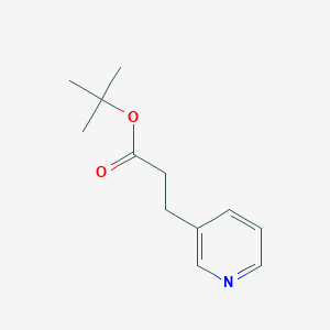 molecular formula C12H17NO2 B6355448 tert-Butyl3-(pyridin-3-yl)propanoate CAS No. 1107665-45-1