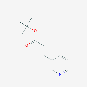 molecular formula C12H17NO2 B6355448 3-(3-Pyridinyl)-propanoic acid tert-butyl ester CAS No. 1107665-45-1