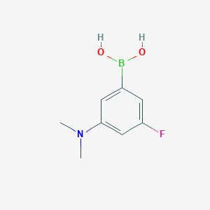 molecular formula C8H11BFNO2 B6355472 3-(N,N-二甲氨基)-5-氟苯硼酸 CAS No. 2121511-70-2