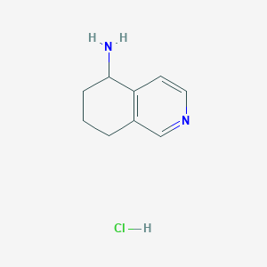 molecular formula C9H13ClN2 B6355480 5,6,7,8-Tetrahydroisoquinolin-5-amine hydrochloride CAS No. 1246552-20-4