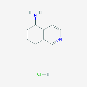 molecular formula C9H13ClN2 B6355480 5,6,7,8-Tetrahydroisoquinolin-5-amine HCl CAS No. 1246552-20-4