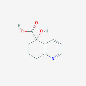 molecular formula C10H11NO3 B6355503 5-Hydroxy-5,6,7,8-tetrahydroquinoline-5-carboxylic acid CAS No. 885953-38-8