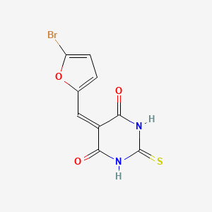 molecular formula C9H5BrN2O3S B6355550 5-(5-Bromo-furan-2-ylmethylene)-2-thioxo-dihydro-pyrimidine-4,6-dione CAS No. 443883-90-7