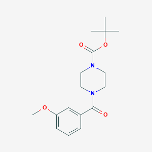 B6355583 tert-Butyl 4-(3-methoxybenzoyl)piperazine-1-carboxylate CAS No. 1325340-60-0