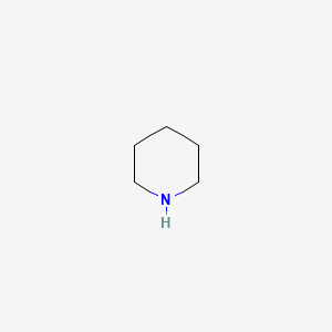 molecular formula C5H11N<br>C5H11N<br>CH2(CH2)4NH B6355638 Piperidine (Peptide Grade), 99% CAS No. 110-89-4