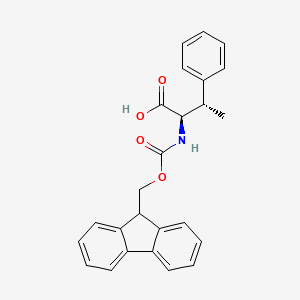 molecular formula C25H23NO4 B6355641 (2R,3S)-2-((((9H-Fluoren-9-yl)methoxy)carbonyl)amino)-3-phenylbutanoic acid CAS No. 321524-82-7