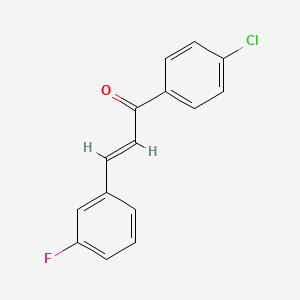 molecular formula C15H10ClFO B6355667 (2E)-1-(4-Chlorophenyl)-3-(3-fluorophenyl)prop-2-en-1-one CAS No. 556787-51-0