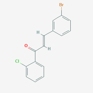 molecular formula C15H10BrClO B6355674 (2E)-3-(3-Bromophenyl)-1-(2-chlorophenyl)prop-2-en-1-one CAS No. 868232-52-4