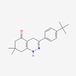 molecular formula C20H26N2O B6355687 3-(4-(tert-Butyl)phenyl)-7,7-dimethyl-1,4,6,7,8-pentahydrocinnolin-5-one CAS No. 1023521-45-0