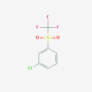 molecular formula C7H4ClF3O2S B6355728 1-Chloro-3-trifluoromethanesulfonyl-benzene CAS No. 933674-85-2