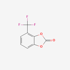 molecular formula C8H3F3O3 B6355744 4-(Trifluoromethyl)-1,3-benzodioxol-2-one CAS No. 933674-86-3