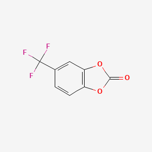 molecular formula C8H3F3O3 B6355746 5-(Trifluoromethyl)-1,3-benzodioxol-2-one CAS No. 933674-87-4