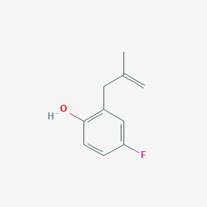 molecular formula C10H11FO B6355773 4-Fluoro-2-(2-methylallyl)-phenol CAS No. 948294-29-9