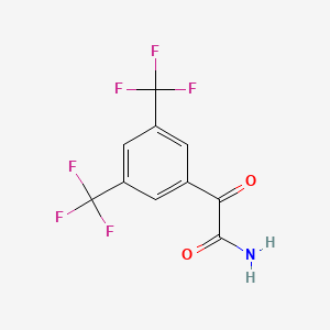 molecular formula C10H5F6NO2 B6355819 3,5-Bis(trifluoromethyl)phenylglyoxylamide CAS No. 887268-11-3