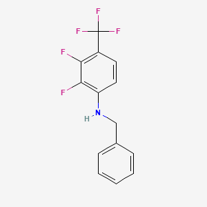 molecular formula C14H10F5N B6355825 N-Benzyl-2,3-difluoro-4-(trifluoromethyl)aniline CAS No. 887267-93-8