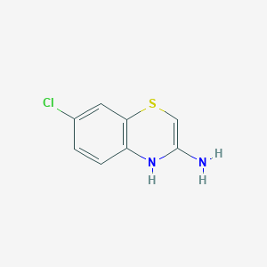 molecular formula C8H7ClN2S B6355826 3-Amino-7-chloro-[1,4]-benzothiazine CAS No. 81836-62-6