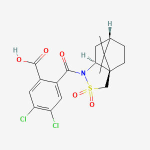 molecular formula C18H19Cl2NO5S B6355850 N-(2-Carboxy-4,5-dichlorobenzoyl)-(+)-10,2-camphorsultam CAS No. 1820575-29-8
