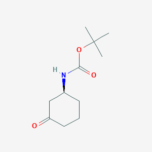 molecular formula C11H19NO3 B6355861 tert-Butyl N-[(1S)-3-oxocyclohexyl]carbamate CAS No. 1803033-61-5