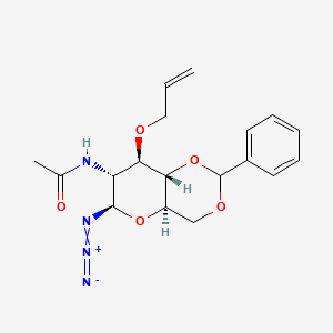 2-Acetamido-3-O-allyl-4,6-O-benzylidene-2-deoxy-beta-D-glucopyranosyl azide, 98%