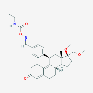 molecular formula C31H40N2O5 B063559 Asoprisnil ecamate CAS No. 163883-88-3