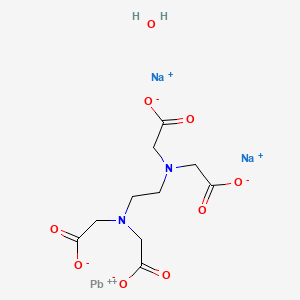molecular formula C10H14N2Na2O9Pb B6355910 Ethylenediaminetetraacetic acid disodium lead salt hydrate CAS No. 11063-58-4