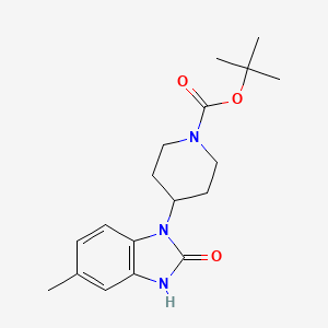 molecular formula C18H25N3O3 B6355934 Tert-butyl 4-(1,2-dihydro-6-methyl-2-oxobenzo[D]imidazol-3-YL)piperidine-1-carboxylate CAS No. 1951441-51-2