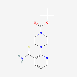 molecular formula C15H22N4O2S B6355941 tert-Butyl 4-(3-carbamothioylpyridin-2-yl)piperazine-1-carboxylate CAS No. 1823238-95-4