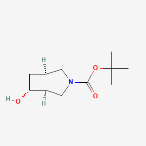 molecular formula C11H19NO3 B6355949 Tert-butyl (1R,5S,6R)-6-hydroxy-3-azabicyclo[3.2.0]heptane-3-carboxylate CAS No. 2413758-76-4