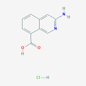 molecular formula C10H9ClN2O2 B6355955 3-Aminoisoquinoline-8-carboxylic acid HCl CAS No. 1993178-80-5
