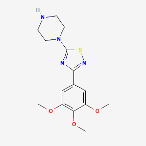 1-[3-(3,4,5-Trimethoxyphenyl)-1,2,4-thiadiazol-5-yl]piperazine