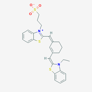 3-[2-({3-[(3-Ethyl-1,3-benzothiazol-2(3H)-ylidene)methyl]cyclohex-2-en-1-ylidene}methyl)-1,3-benzothiazol-3-ium-3-yl]propane-1-sulfonate