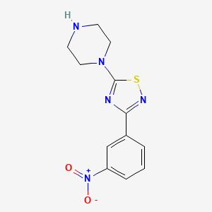 1-[3-(3-Nitrophenyl)-1,2,4-thiadiazol-5-yl]piperazine