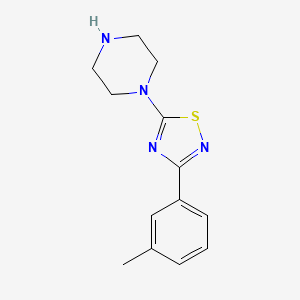 1-[3-(3-Methylphenyl)-1,2,4-thiadiazol-5-yl]piperazine